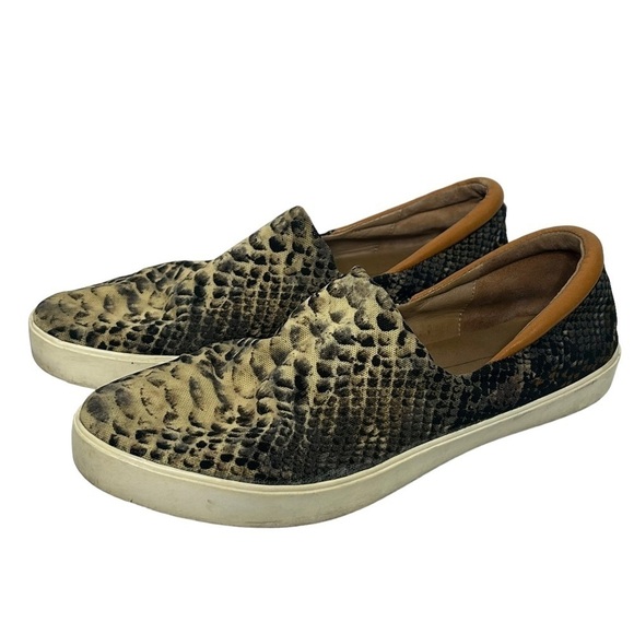 Donald Pliner Sonia Snake Print Slip On Sneakers - Picture 4 of 15
